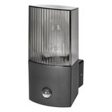 PEONIA oprawa ogrodowa hermetyczna z czujnikiem PIR E27 max. 15W IP54 czarna