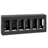 Simon Connect Obudowa natynkowa S500 6-modułowa 12x K45 kompletna szary grafit