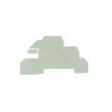 WAP WDL2.5/S Płytka końcowa (styki), 94.5 mm x 1.5 mm, Ciemnobeżowy /20szt./ 1067700000 WEIDMÜLLER