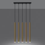 Sollux Lampa Wisząca PASTELO 5L złoty połysk SL.1198