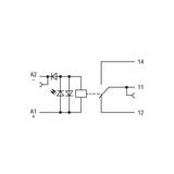 złączka z przekaźnikiem miniaturowym 110 V DC 1p /10szt./ WAGO
