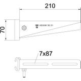 AS 30 21 FT, Wysięgnik do wieszaka