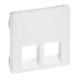 VALENA LIFE PLAKIETKA GNIAZDA 2 x RJ 45 BIAŁA, Legrand