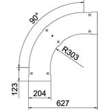 LBD 90 200 R3 A2 Pokrywa łuku 90°
