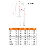 Spodnie robocze 5-kieszeniowe DENIM, czarne, rozmiar L