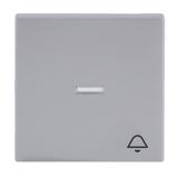 FUTURE Klawisz z symbolem „dzwonek” Do przycisku zwiernego aluminiowo srebrny