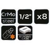 Klucze udarowe Torx 1/2", zestaw 9 szt.