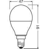 Lampa LED STAR+ CL P RGBWFR 25 dimmable via remote control 4,5W 827 E14