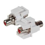 Adapter Keystone Snap-In Cinch (białe gniazdo / czerwony pierścień)