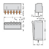 Gniazdo picoMAX raster 5mm 2‑biegunowe z prostymi pinami lutowniczymi 2092‑1302 /200szt./ WAGO