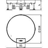 RKS2 R9 M20, Okrągła kaseta z wyj.przewodu