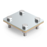 CU/OC  ZŁĄCZE UNIWERSALNE ODGAŁĘŹNE  80*70 14.3 CU/OC