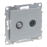 SUNO - Gniazdo TV-R-SAT - końcowe - 2 przewody - 1.5 dB, Aluminium, Legrand