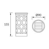 Lampa solarna LED TABU LED 0,03W CW