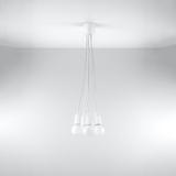 Sollux Lampa wisząca DIEGO 5 biała SL.0571