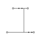 złączka dwupiętrowa N/N 4-przewodowa 2,5 mm2 niebieska