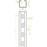Ceownik montażowy 50x50mm Grubość 2,5 mm 3mb CMM50H50/3 616831 BAKS