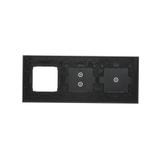 Simon 54 Touch Panel dotykowy S54 Touch 3 moduły 1 pole dotykowe + 2 pola dotykowe pionowe + 1 otwór na osprzęt S54 księżycowa lawa DSTR3130/74 KONTAKT