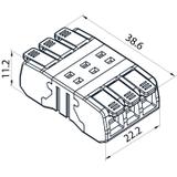 Szybkozłączka CMK-653 transparentny/pomarancZ-9.653 OPATÓWEK