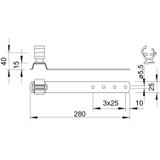 157/FK-CU-280, DACHOWE UCHWYTY PRZEW.280MM 1
