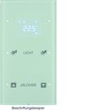 BERKER R.3 Sensor dotykowy podwójny z regulatorem temperatury konfigurowalny szkło biały 75642150 HAGER