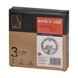 AVIS II panel świetlny LED 12W 1200lm 4000K 3 neodymowe magnesy O 137 AD-SW-6249L4 ORNO