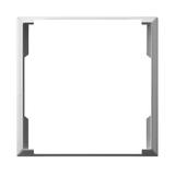 ARIA Ramka ozdobna do gniazd podwójnych do ramek - kolor srebro