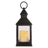 Lampion 1 LED świeczka czarny 24 cm 3x AAA vintage IP20 timer DCLV02 EMOS