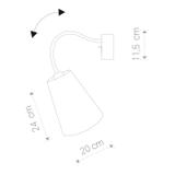 FLEX SHADE WHITE I KINKIET