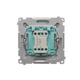 Simon Basic Przycisk światło z podświetleniem LED 10A 250V szybkozłączka stal inox BMS1L.01/21 KONTAKT