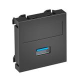 MTG-U3A S SWGR1, Wspornik multimedia USB 3.0 A, gn. z poł.śrub.