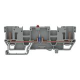 X-COM złączka bazowa 2-pinowa z LED szara /50szt./ WAGO