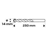 Wiertło do betonu 14x250mm końcówka motylkowa GRAPHITE 57H338 GTX 57-338 GTX Poland