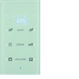 BERKER KNX TS Sensor dotykowy potrójny z regulatorem temperatury konfigurowalny szkło biały 75643130 HAGER