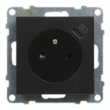SUNO - Gniazdo płaskie 2P+Z - 16 A - z USB Typ - C - 1,5 A - zaciski automatyczne - z przesłoną, Cza
