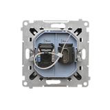 Simon 55 Gniazdo HDMI + RJ45 kat.6 Czarny mat TGHRJ45.01/149 KONTAKT