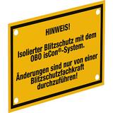 isCon HWS, Tabliczka informacyjna