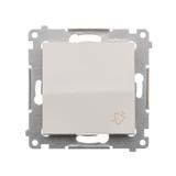 Simon 54 Przycisk „dzwonek” 16A z. śrub. biały