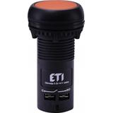 ECF-11-A - Przycisk kompaktowy z guzikiem krytym, 1NO+1NC, Pomarańczowy