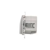 Simon 54 Oprawa oświetleniowa LED 230 V AC 1.1 W białe ciepłe 3100 K srebrny mat DOS.01/43 KONTAKT