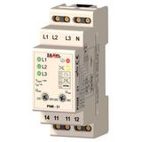 PRZEKAŹNIK NAPIĘCIOWY 3-FAZOWY 230/400V AC TYP: PNM-31