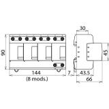 DEHNventil M TNS 255, 4-biegunowy (tzw. B+C)