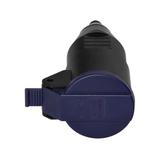 Gniazdo warsztatowe z klapką Schuko czarny OR-AE-13257(GS) ORNO