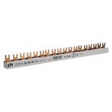 Szyna łączeniowa widełkowa 4P 63A 10mm2 (18 mod.) IZ10/L1NL2NL3N/18 002921213 ETI