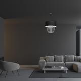 lampa wisząca Almeria E27 czarna/chrom MLP6432 Milagro