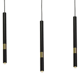 lampa wisząca Monza 3xG9 czarno/złota MLP6334 Milagro