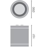 Oprawa DOWNLIGHT SURFACE DN 90 P 15W 830 60D IP65 BK