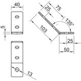 GMS 3 VW 45 V2A, Wspornik łączeniowy
