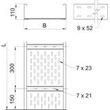 WKSG 160 VA 4301, KORYTO SZEROKOROZPIĘTOŚCIOWE 600X110 VA