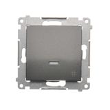 Simon 54 Łącznik krzyżowy z podświetleniem LED 10A 250V szybkozłączka antracyt DW7L.01/48 KONTAKT